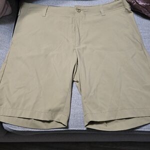 BCG Men's Tan Flat Front Shorts